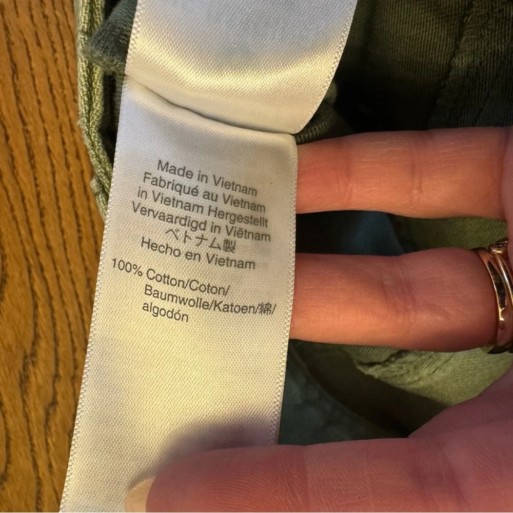 J.‎ Crew Re-Imagined Olive Button-Detail Fabric Military green Soft Cargo